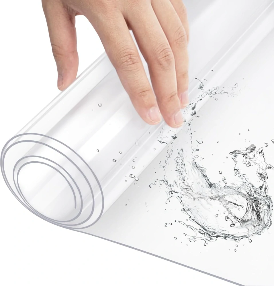 WOLTU ubrus voděodolný průhledný PVC ubrus obdélníkový potah na stůl 70x110cm