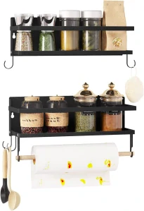 WOLTU RGB47sz nástěnný věšák na koření, sada 2 ks