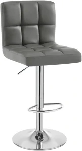 WOLTU Barová židle, šedá, 1 kus