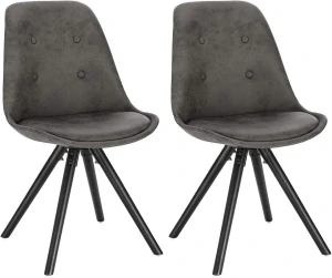 WOLTU BH268an-2 Sada 2 vědeckých látkových židlí 