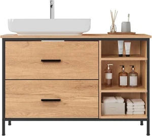 EUGAD skříňka pod umyvadlo, 90x60x30 cm