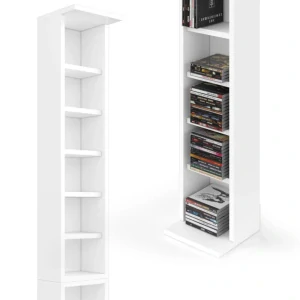 Vicco Police na CD Bílá 21 x 91.8 cm Velká sada 2 kusů