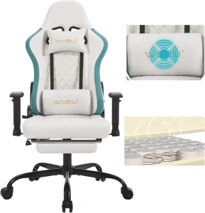 Herní židle WOLTU s masážním přístrojem, ergonomická kancelářská židle