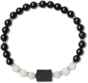 COAI černý turmalínový náramek s korálky