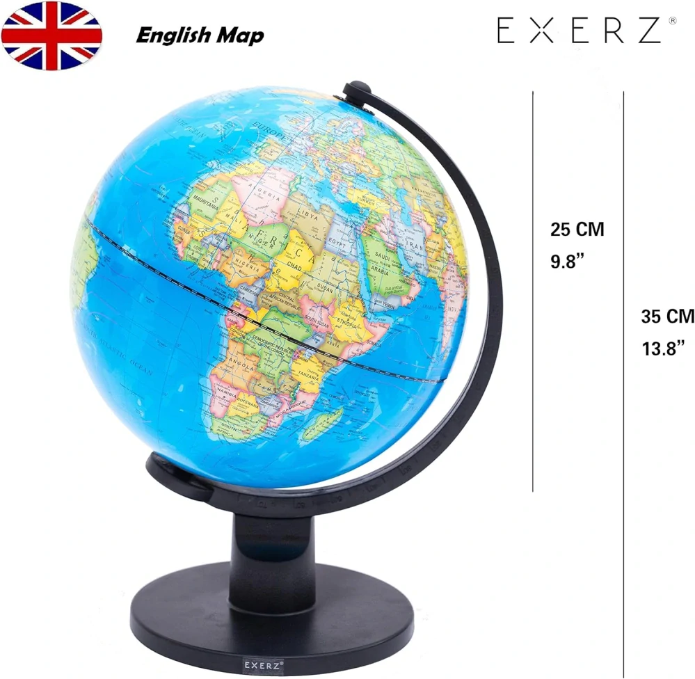 Exerz 25cm Světová zeměkoule Vzdělávací