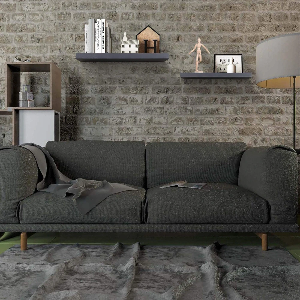 WOLTU RG9318dgr Nástěnná 80cm tmavě šedá 