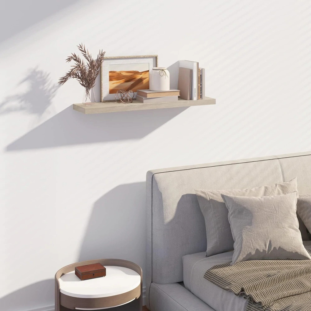 EUGAD QJ002 Plovoucí nástěnná police, police na knihy 23D x 40W x 3,8V