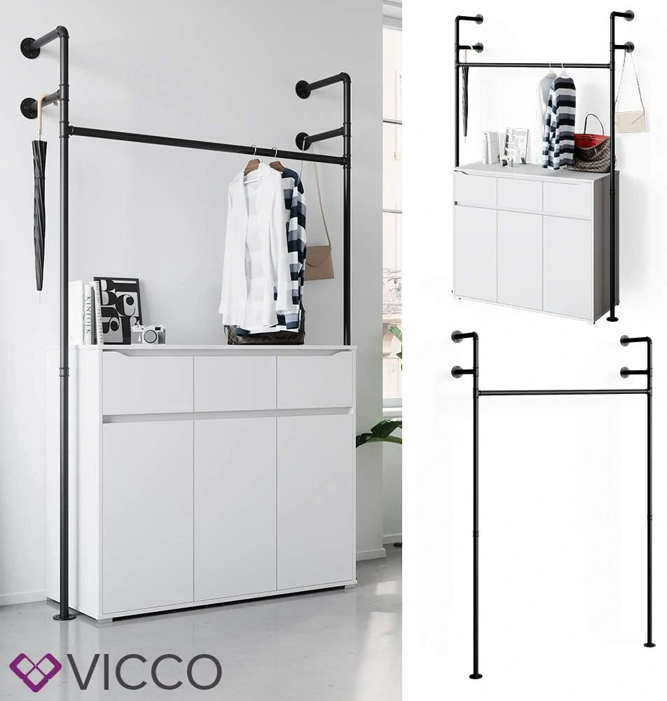 otevřená šatní skříň 120 x 220 cm