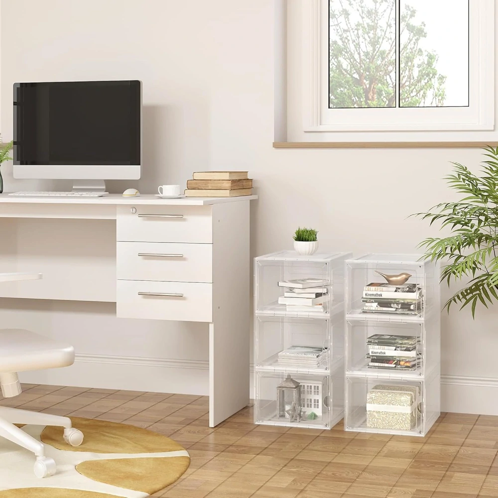 Botníky WOLTU, sada 3 stohovatelných botníků