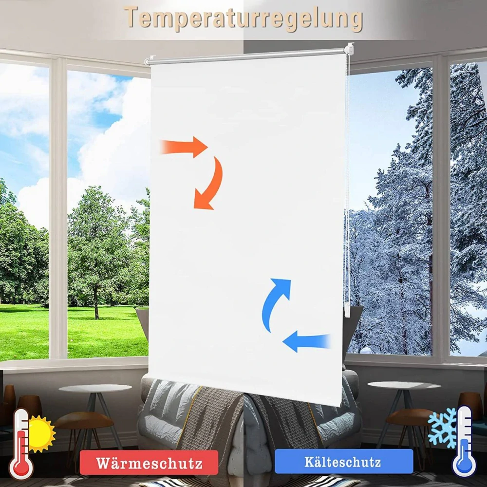 WOLTU zatemňovací roleta, roleta, není potřeba vrtání