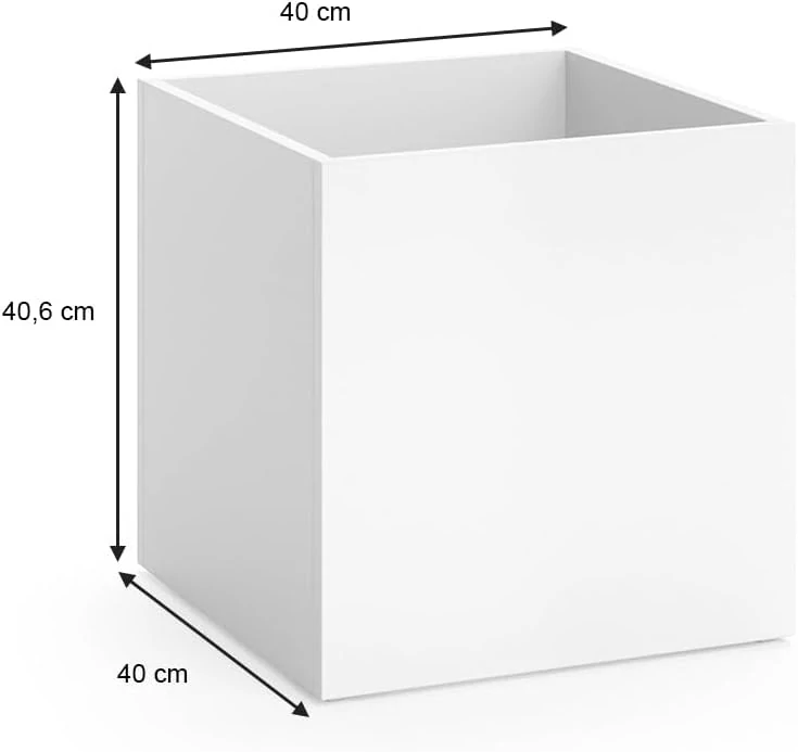 Vicco Truhlík na květiny Ruben, bílý, 40 x 41 cm