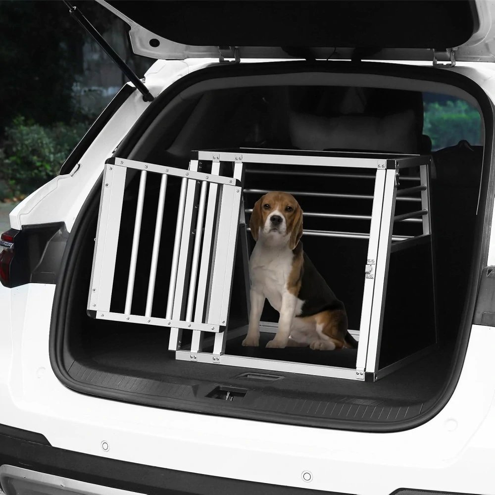 Hliníkový přepravní box pro psy Š 60 x V 55 x H 50 cm