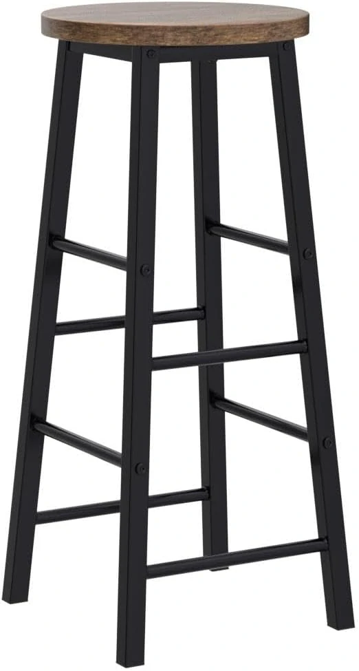 WOLTU sada 2 barových stoliček v industriálním stylu