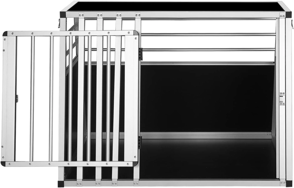 EUGAD přepravní box na psa hliníkový Š92 x V66 x H65 cm 0011LL