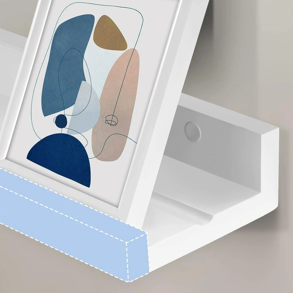 EUGAD nástěnné police, sada 3 ks 60 x 5 x 12 cm