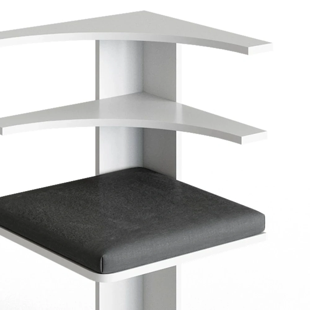 Vicco Lavice do jídelny do rohu Bílá 43.5 x 43.5 cm, Roman