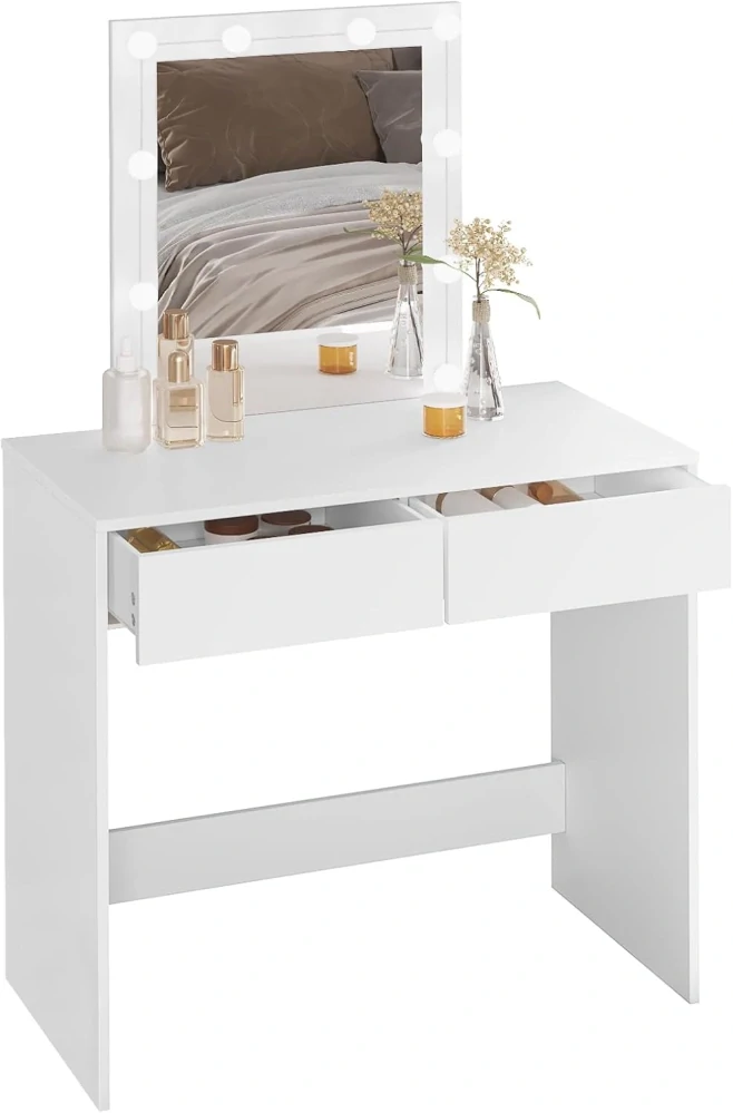 Toaletní stolek WOLTU s LED osvětlením a zrcadlem 80x39,5x132,5 cm