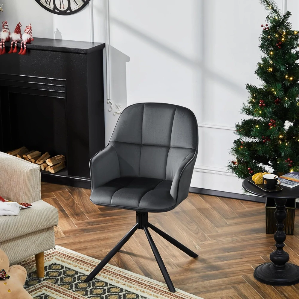 Sada 2 otočných jídelních židlí, Kuchyňské židle s područkami