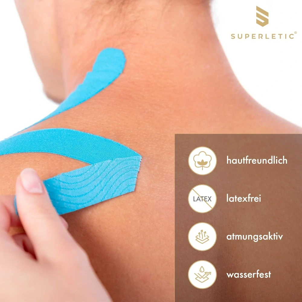 Tejpovací páska SUPERLETIC Essential 5 m × 5 cm modra.