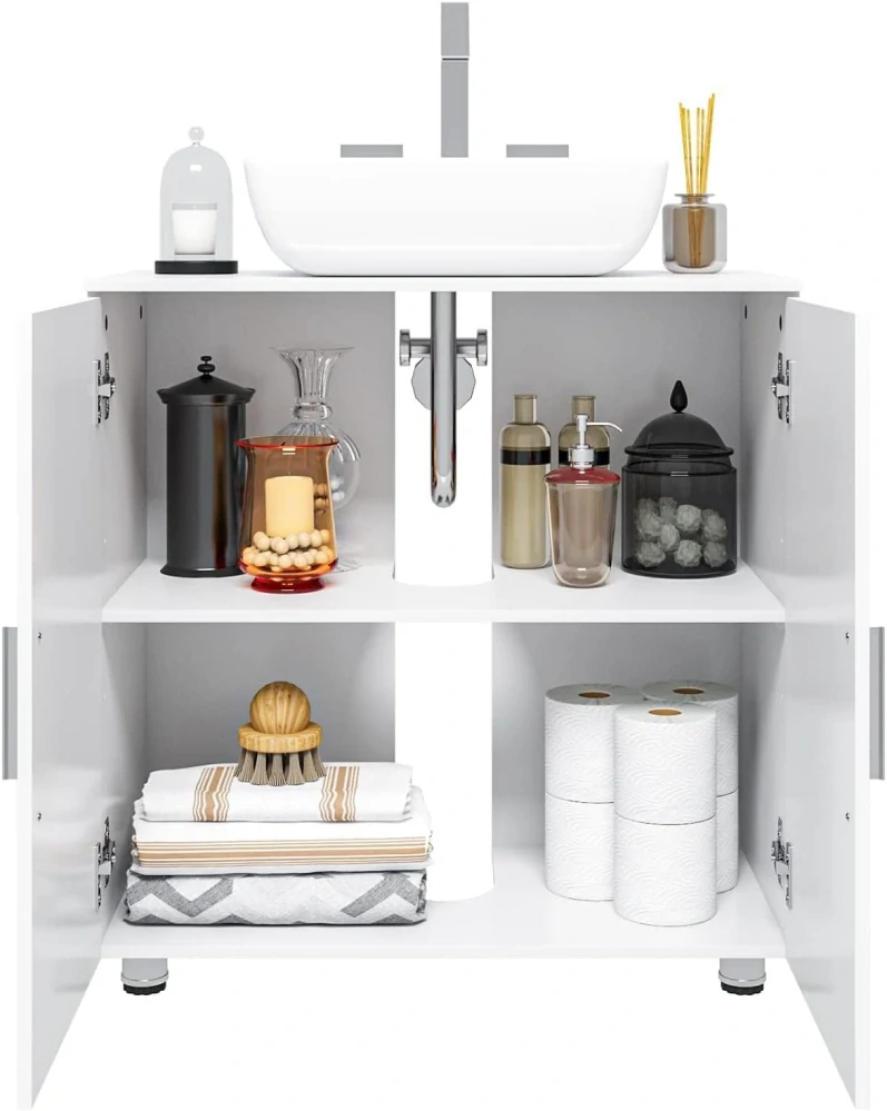 EUGAD skříňka pod umyvadlo se 2 dveřmi