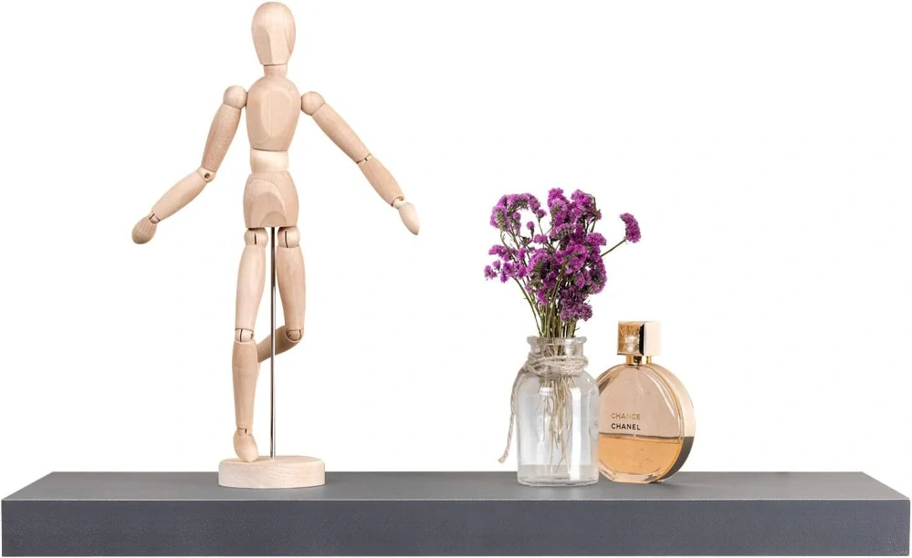 WOLTU RG9318dgr Nástěnná 80cm tmavě šedá 