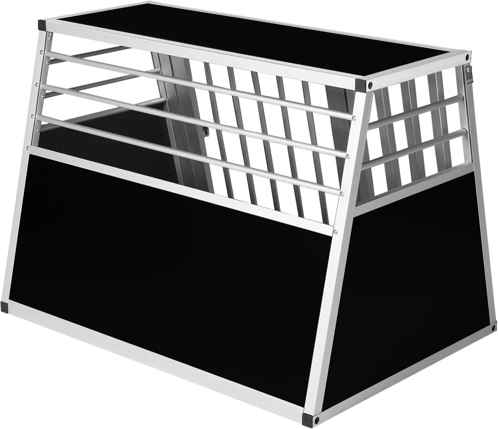 EUGAD přepravní box na psa hliníkový Š92 x V66 x H65 cm 0011LL