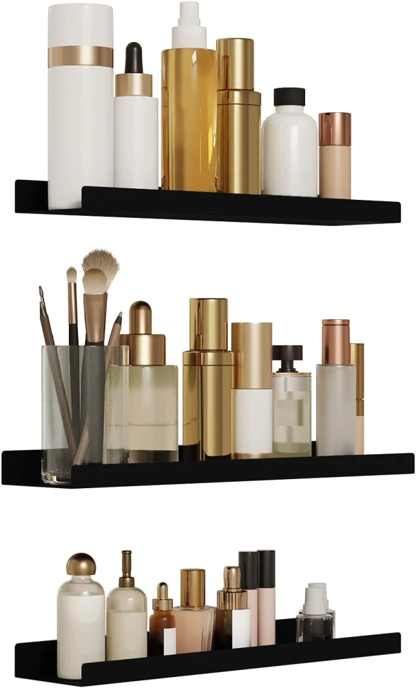 EUGAD nástěnné police, sada 3 ks