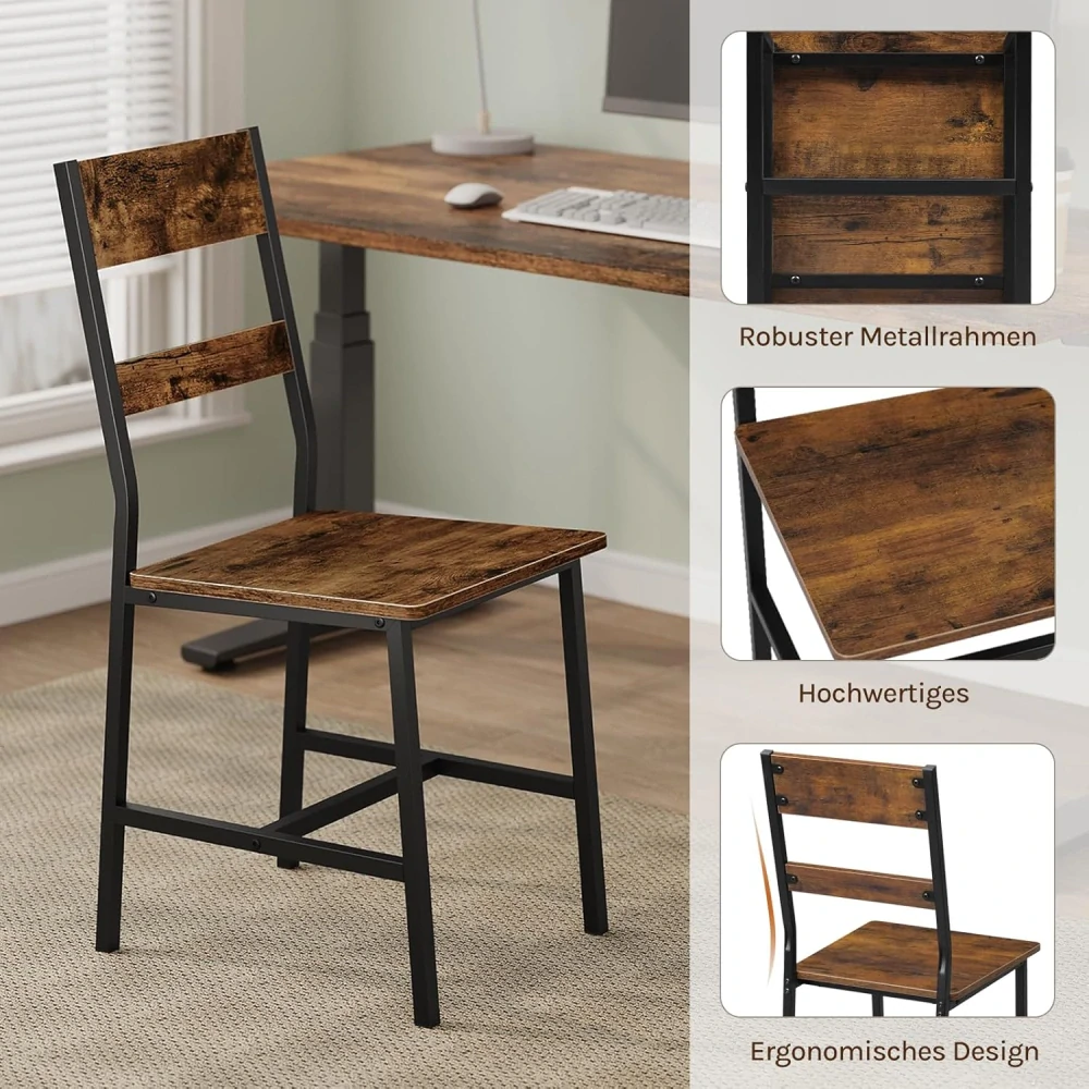 Sada 2 jídelních židlí, kuchyňských židlí, židlí do obývacího pokoje