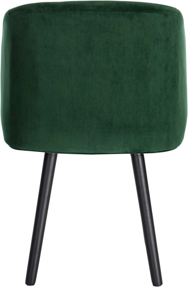 Sametová jídelní židle Kuchyňská židle, tmavě zelená BH121dgn-1