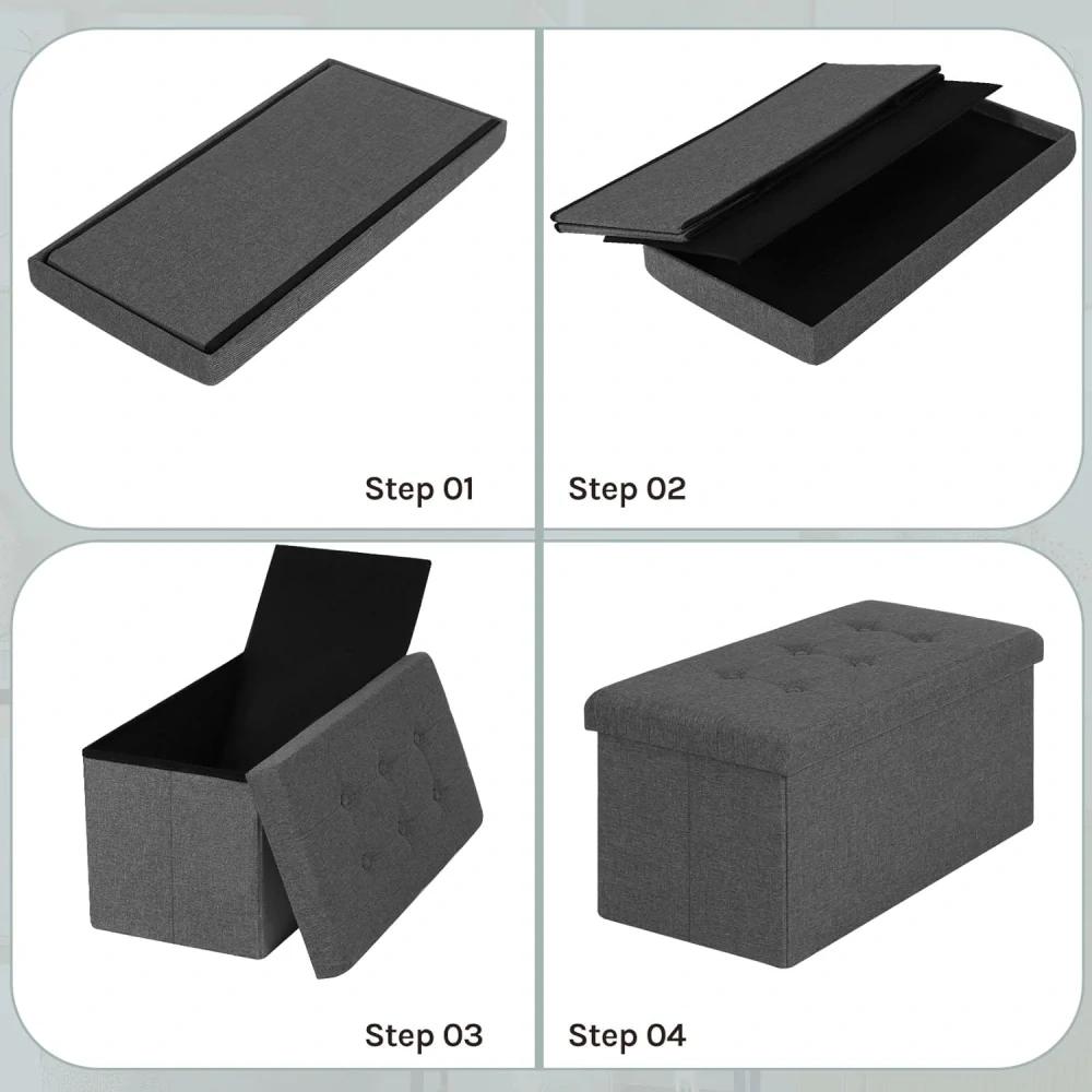 WOLTU SH10dgr-1 Skládací úložný stol 76 x 37,5 x 38 cmek 