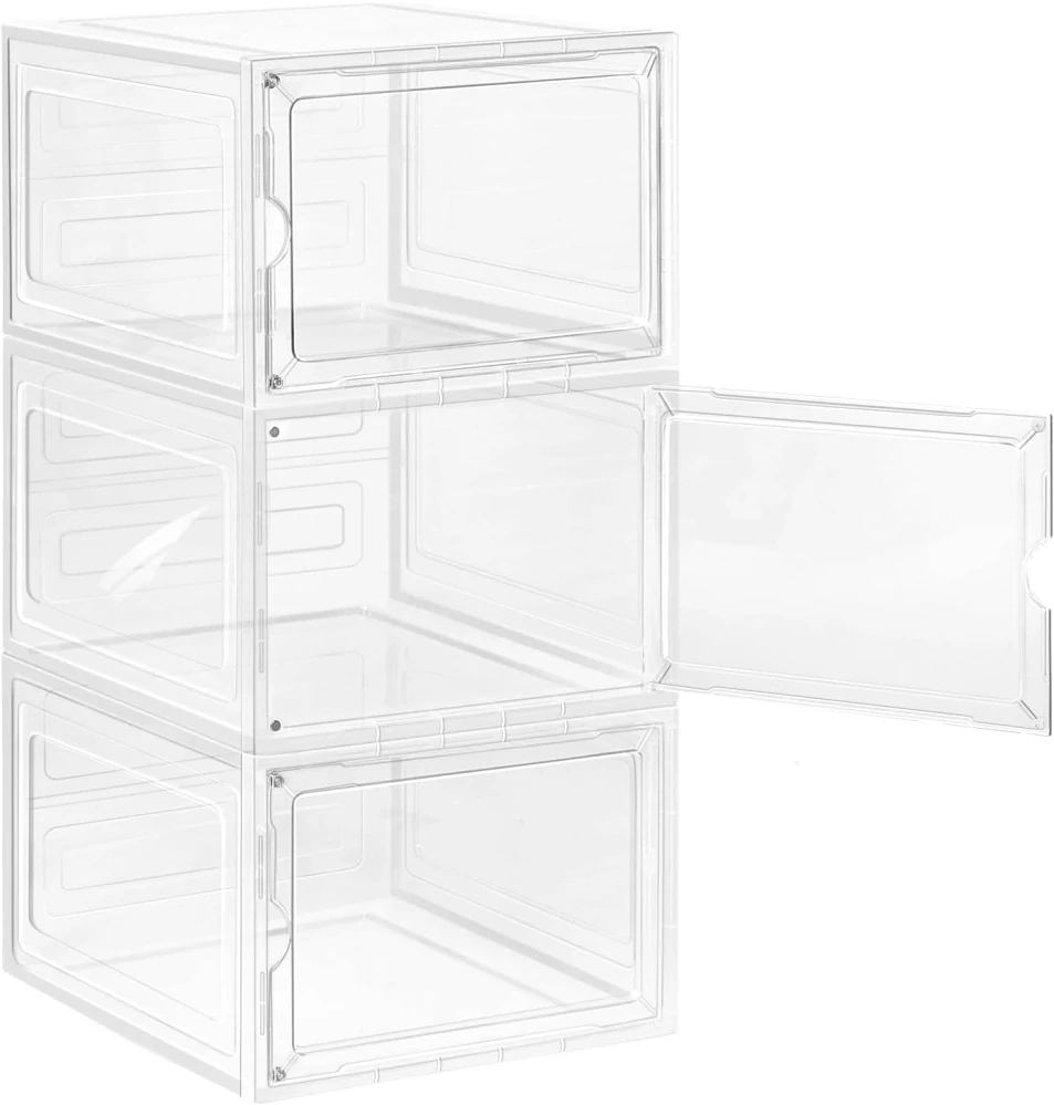 Botníky WOLTU, sada 3 stohovatelných botníků