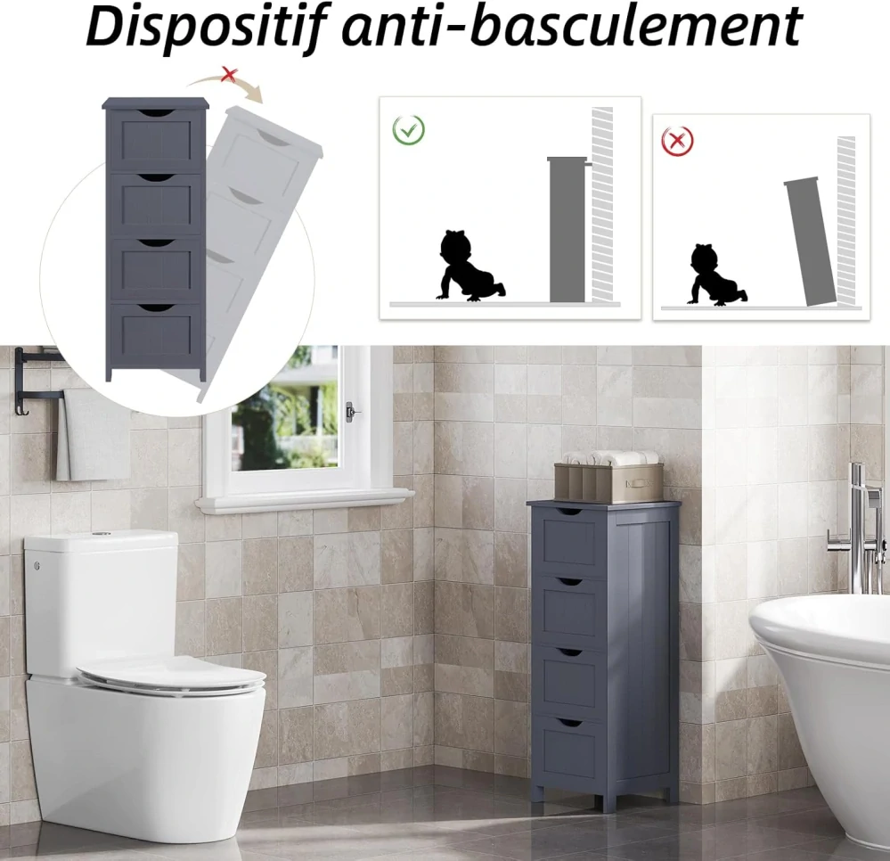 eSituro koupelnová skříňka, samostatně stojící