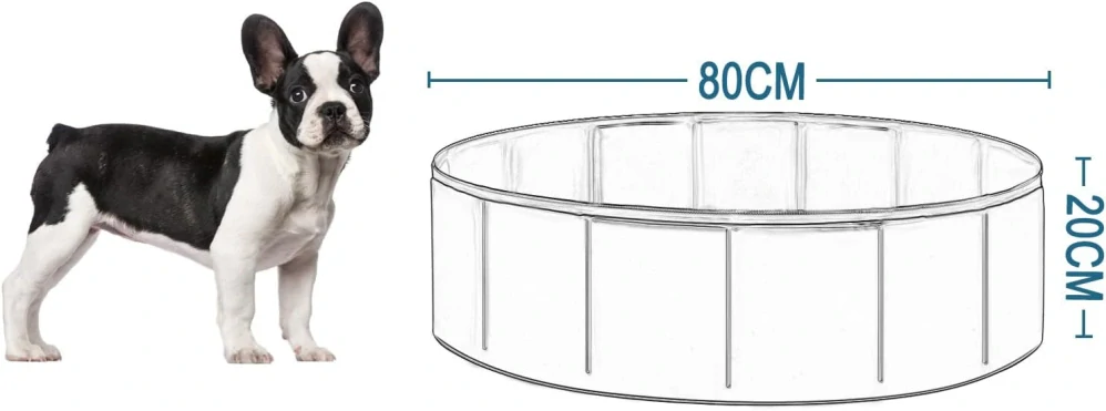 Eugad 0005GYYC Bazének pro psy Průměr 80 ​​cm