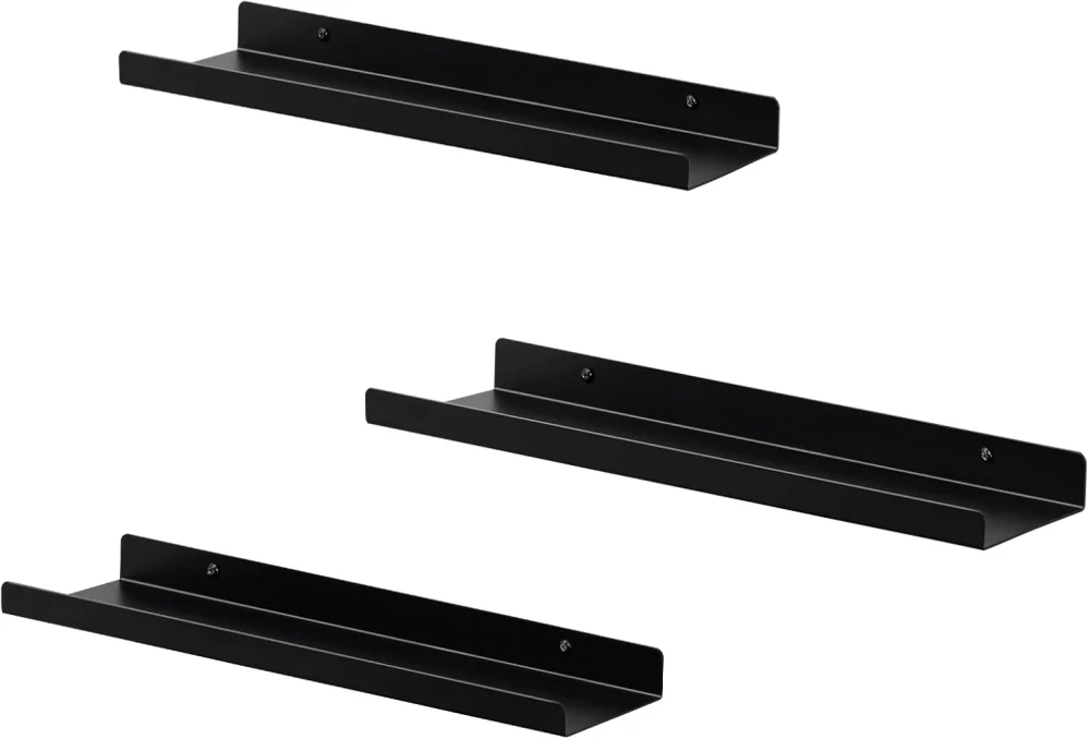 EUGAD nástěnné police, sada 3 ks