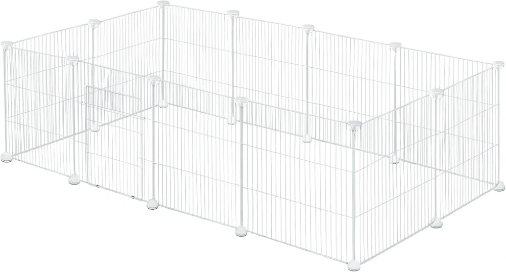 Venkovní ohrada EUGAD pro králíky s dveřmi, 142 x 72 x 36 cm